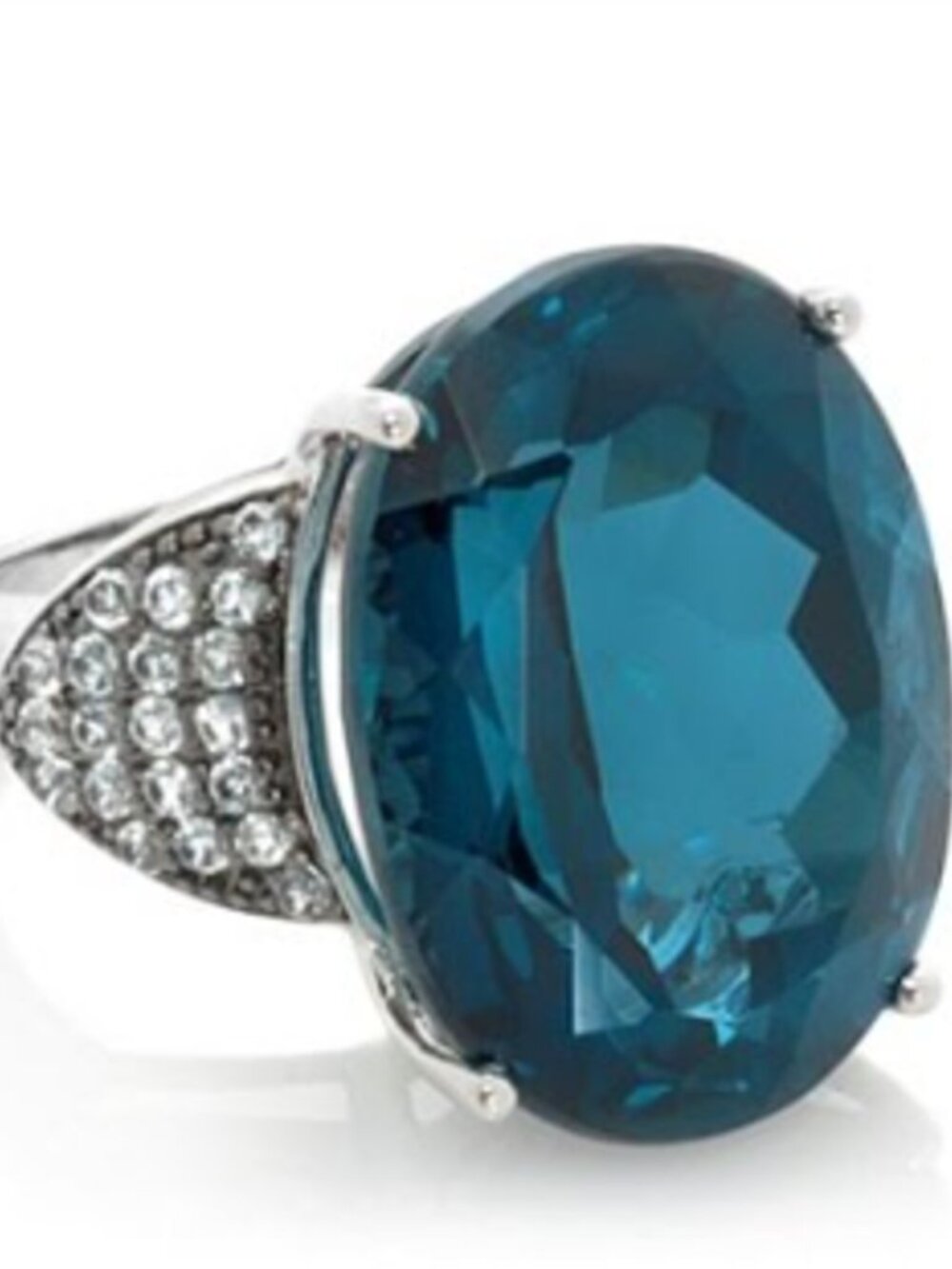 Colleen Lopez 25ct London Blue Topaz Ring